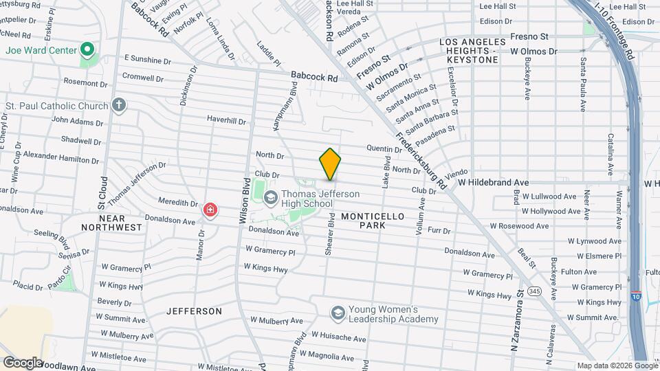 404 Club Dr Map and Location Details