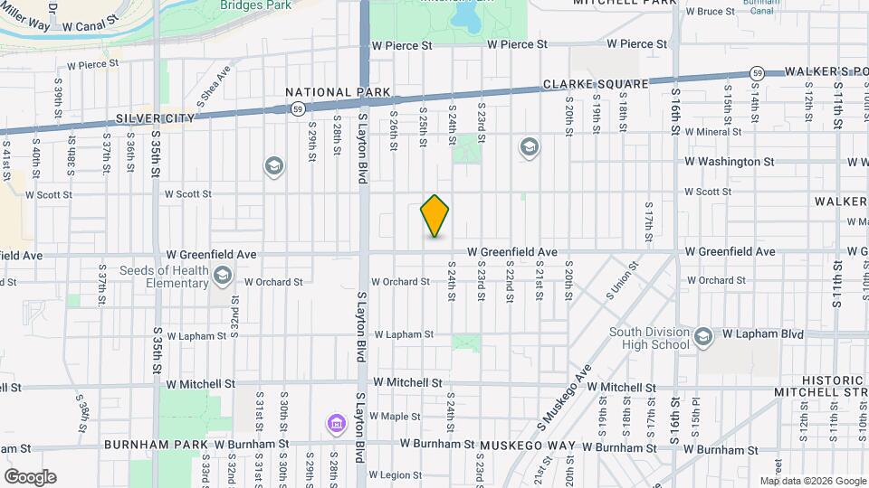 2424 W Greenfield Ave Map and Location Details