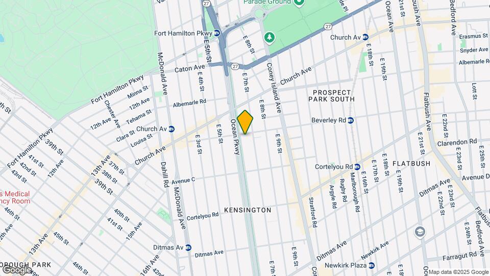 265 Ocean Pkwy Map and Location Details