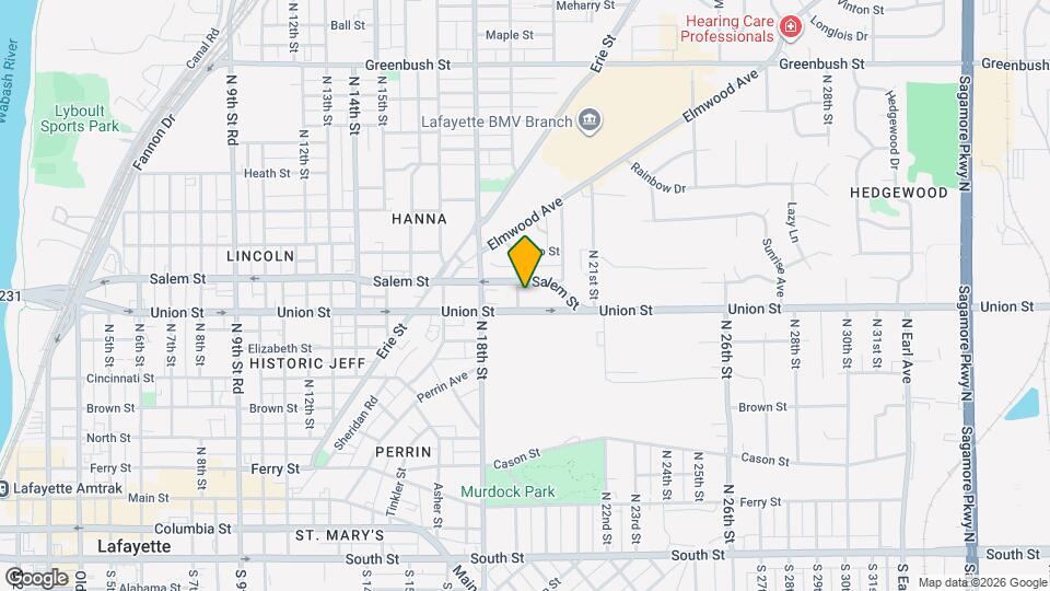 821 N 19th St Map and Location Details