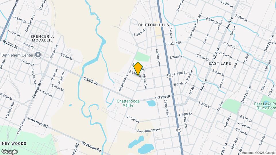 1218 E 35th St Map and Location Details