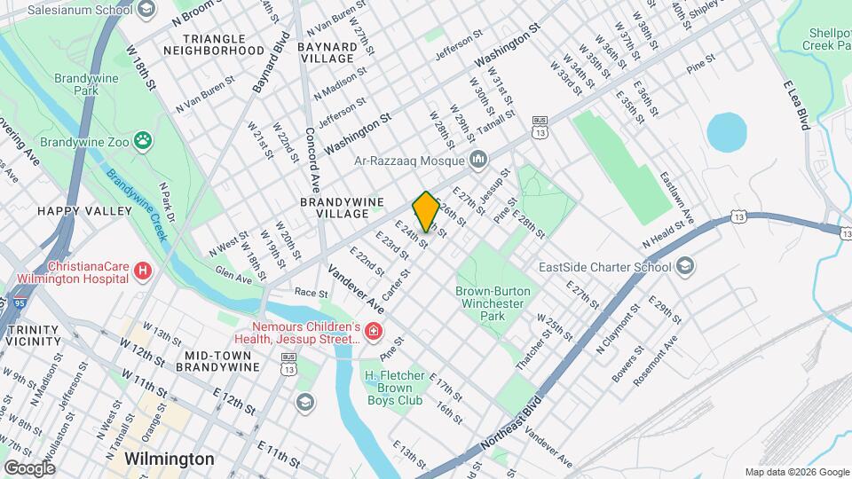 103 E 24th St Map and Location Details