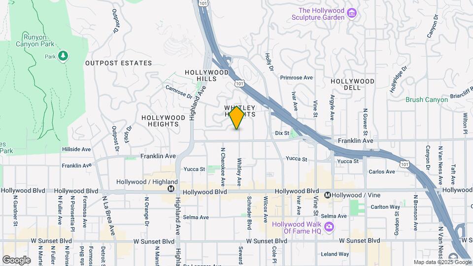1921 Whitley Ave Map and Location Details