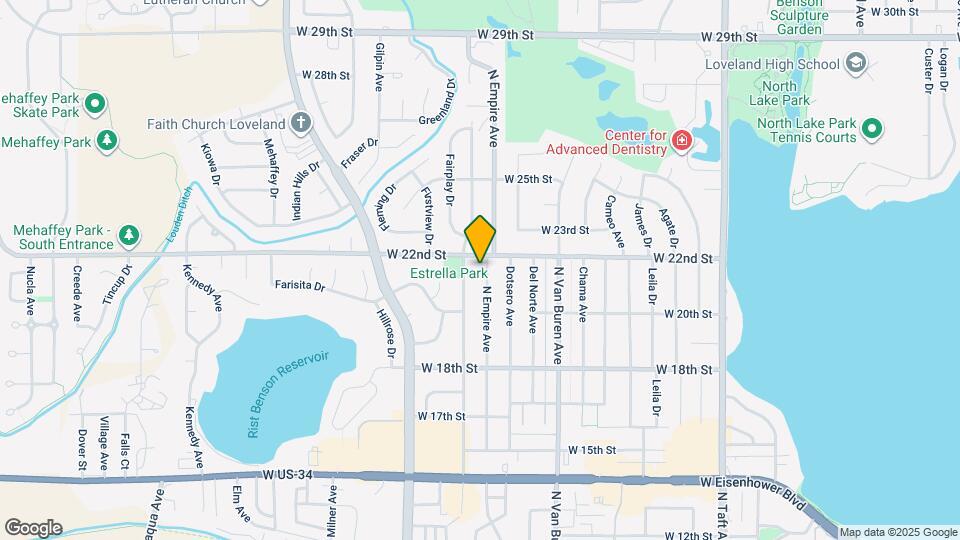 2105 N Empire Ave Map and Location Details