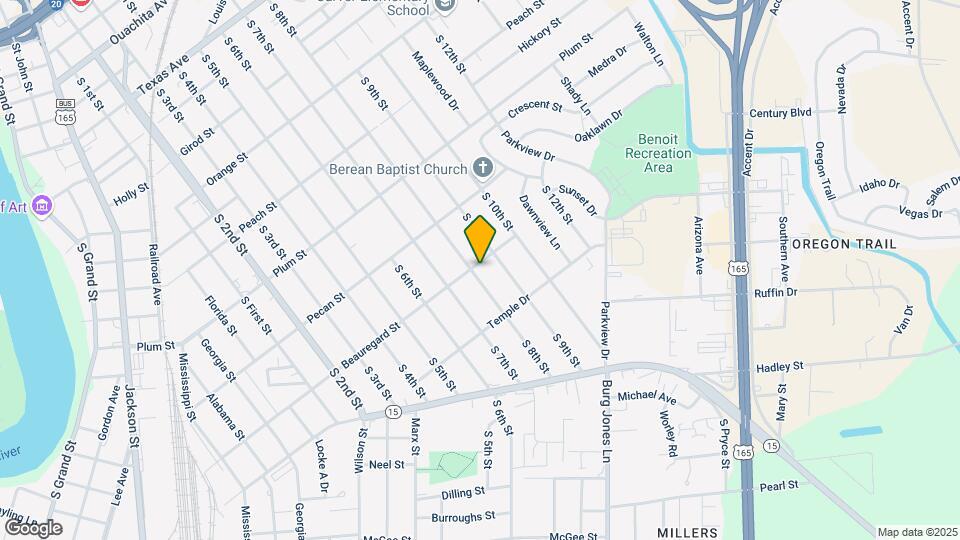 1601 S 8th St Map and Location Details