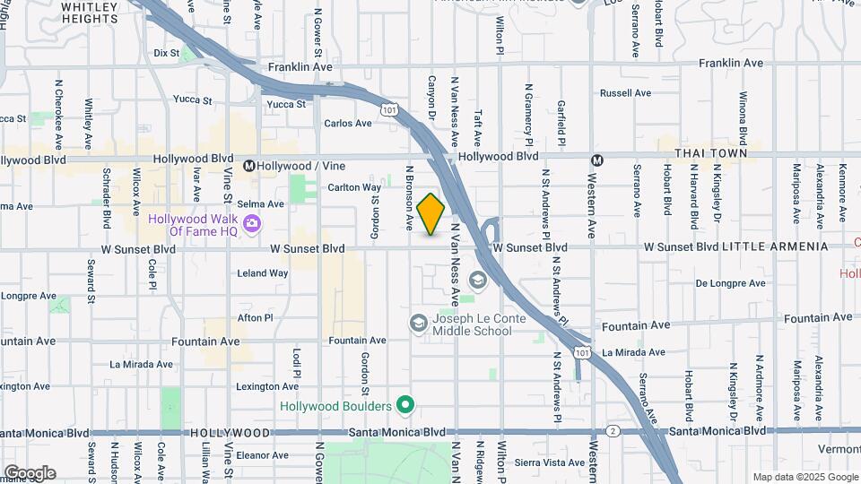 5837 W Sunset Blvd Map and Location Details