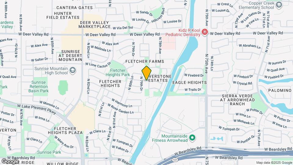 21292 N 78th Ln Map and Location Details