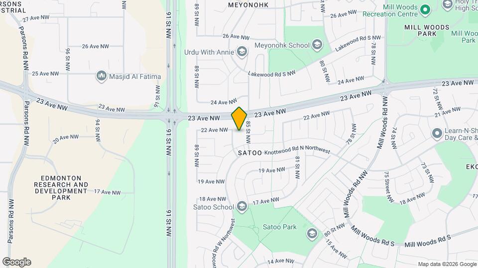 2107-2186 86 St NW Map and Location Details