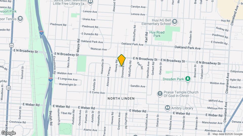 3093 Grasmere Ave Map and Location Details