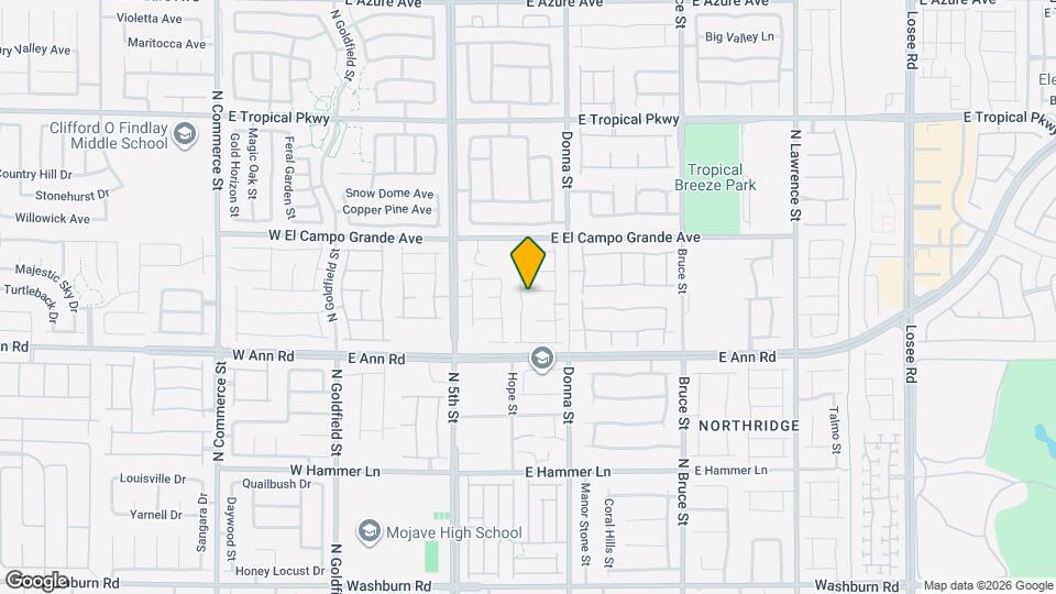 5658 Mesa Sedona St Map and Location Details