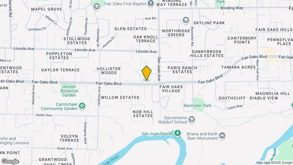8931 Fair Oaks Blvd Map and Location Details