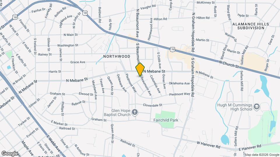 521 S Beaumont Ave Map and Location Details