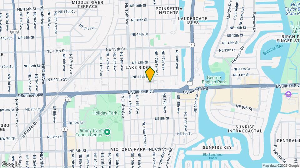 1033 NE 17th Ave, Unit 1033 Map and Location Details