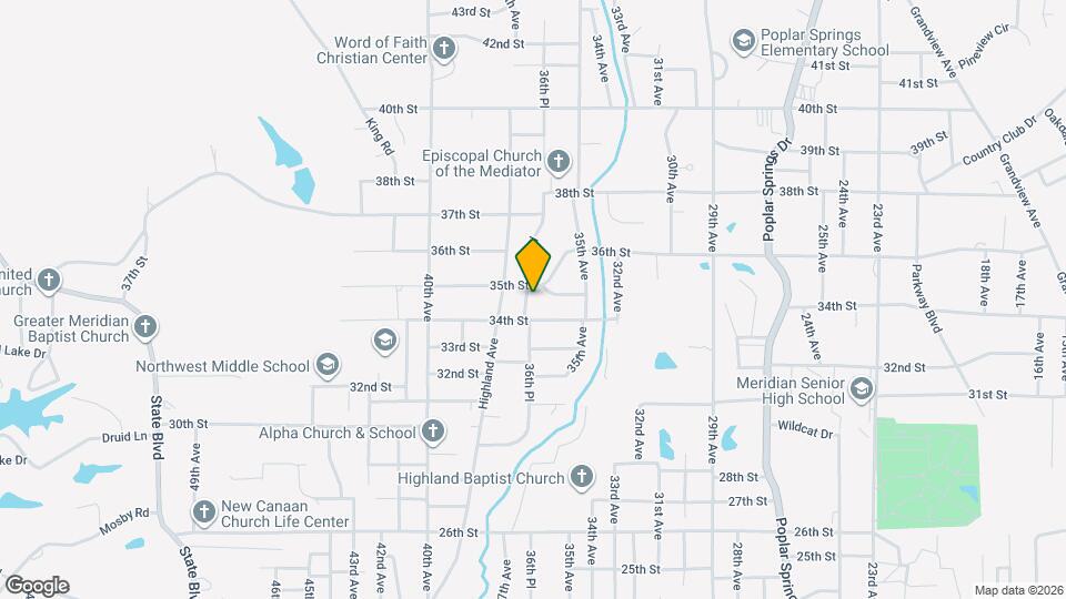 3416 36th Pl Mapa y Detalles de la Ubicación