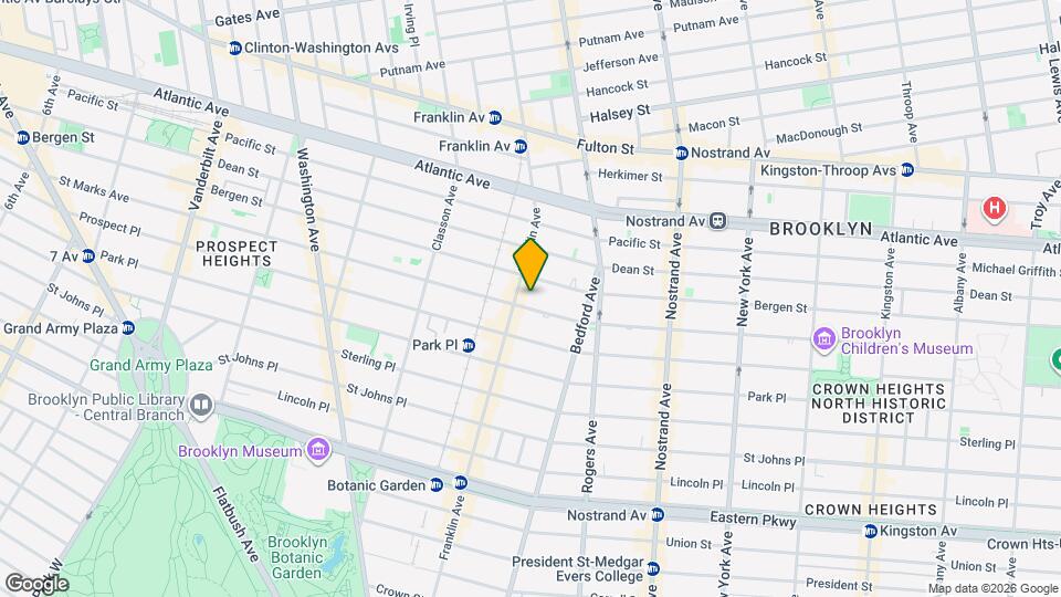 551 St Marks Ave Map and Location Details