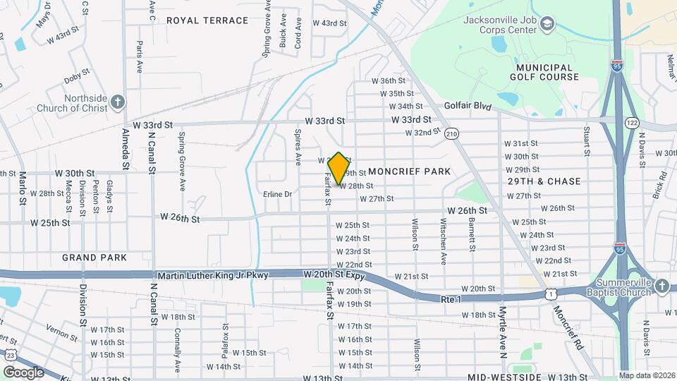 1744 W 28th St Map and Location Details