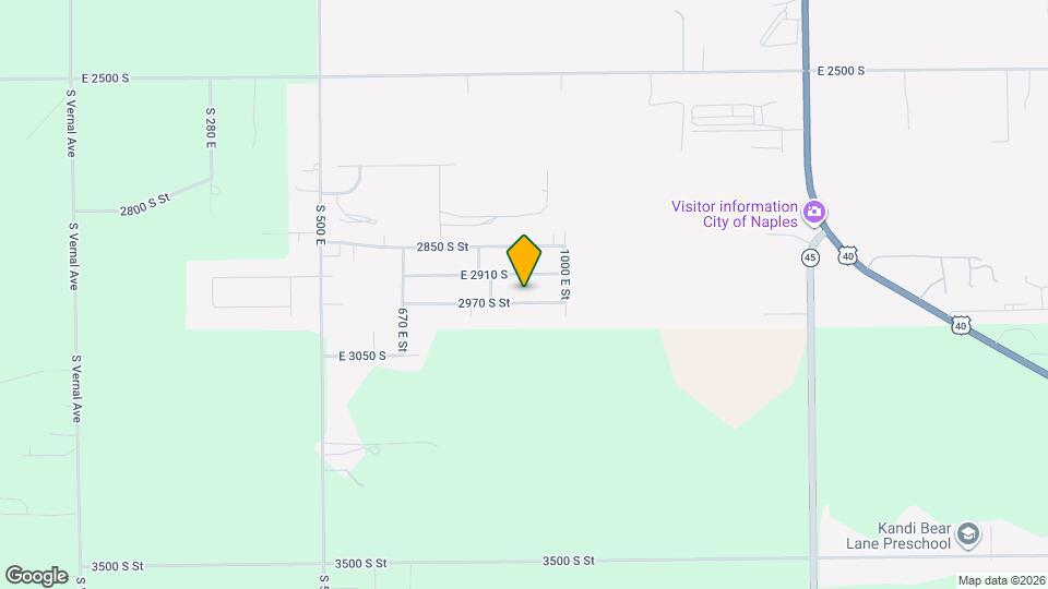 911 E 2970 S Map and Location Details