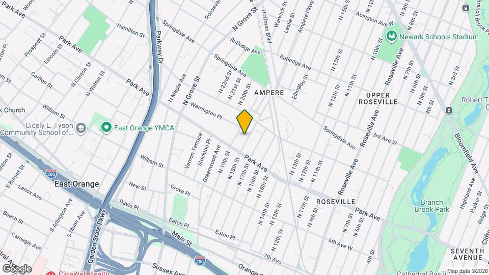 163 N 18th St Map and Location Details