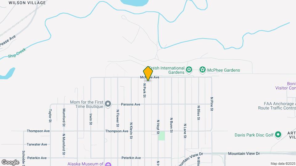825 N Park St Map and Location Details