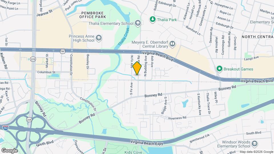 103 N Thalia Rd Mapa y Detalles de la Ubicación