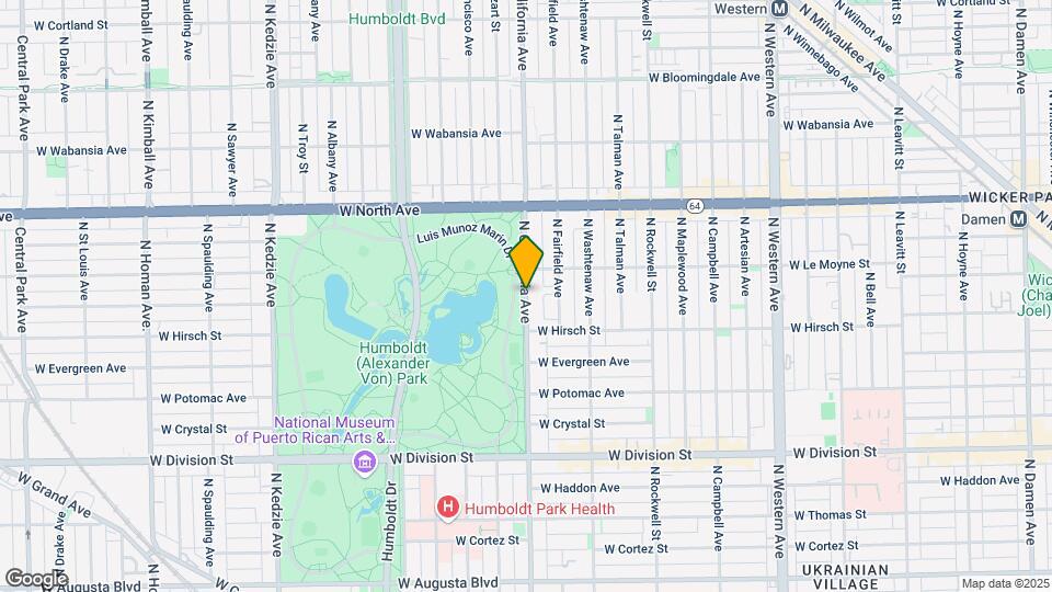 1457 N California Ave, Unit 2 Mapa y Detalles de la Ubicación