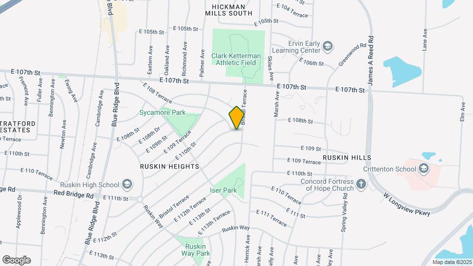 7903 E 111th Terrace Map and Location Details