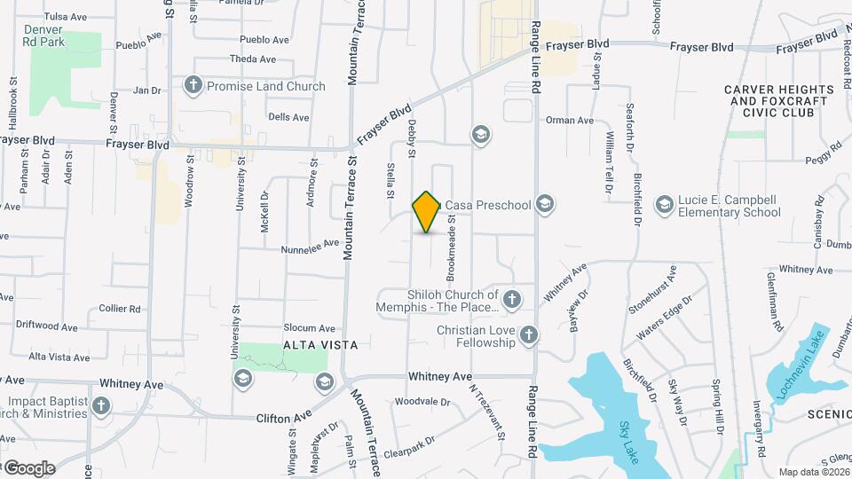 3221 Melbourne St Map and Location Details