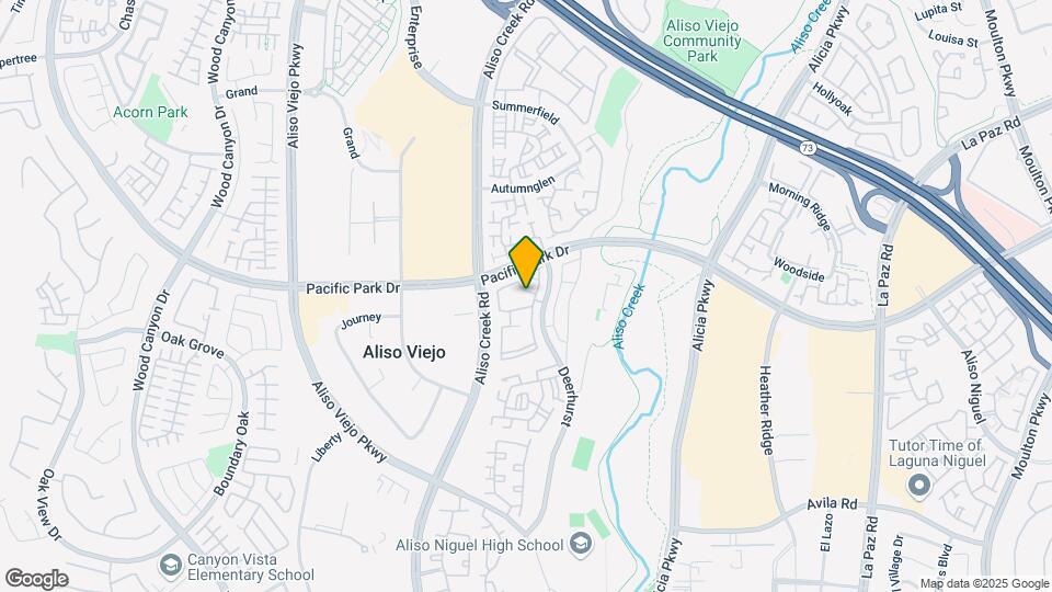 23412 Pacific Park Dr, Unit Canyon Villas Map and Location Details