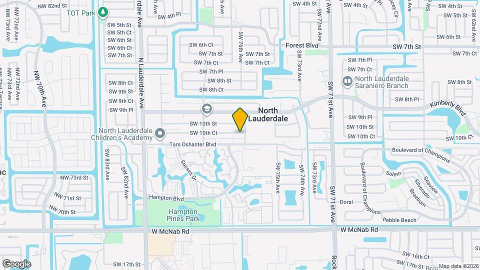 7604 SW 10th Ct Map and Location Details