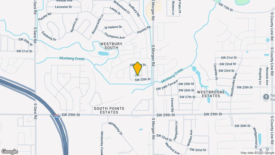 9909 SW 25th St Map and Location Details