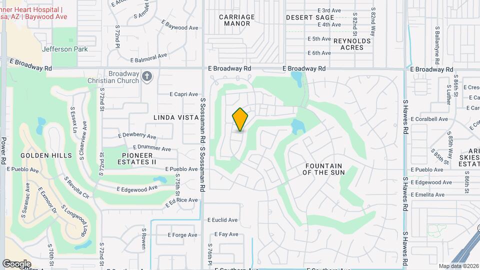 7733 E Columbine Way Map and Location Details