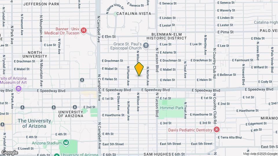 1200 N Wilson Ave Map and Location Details