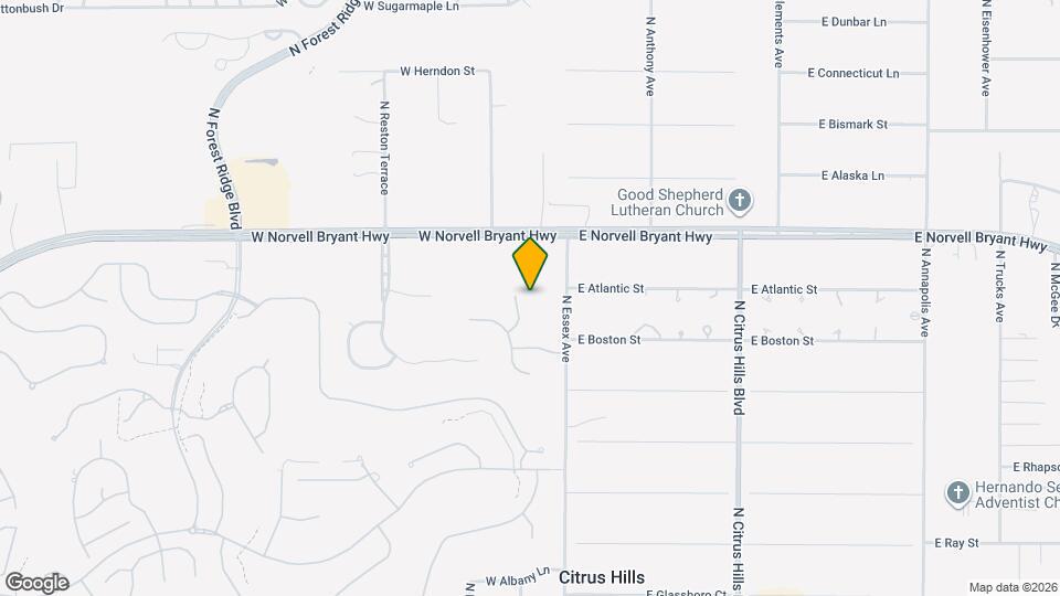 2321 N Hickory Glen Point Map and Location Details