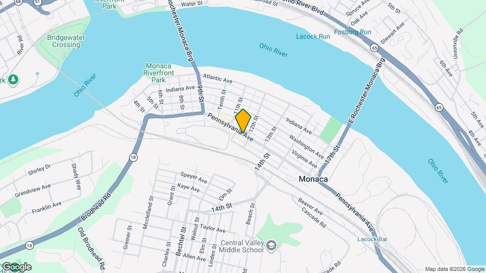 1136 Pennsylvania Ave, Unit 2 Map and Location Details