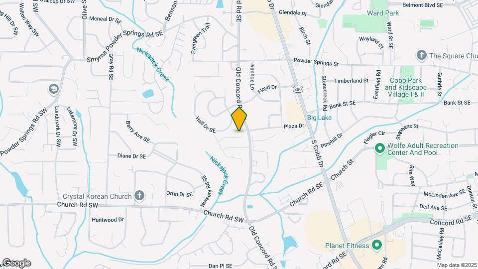 1166 Magnolia Way SE Map and Location Details