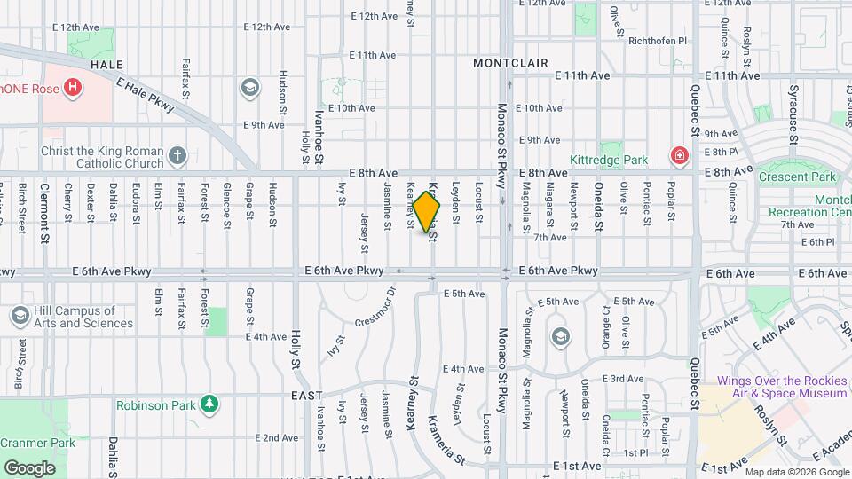 665 Krameria St Map and Location Details