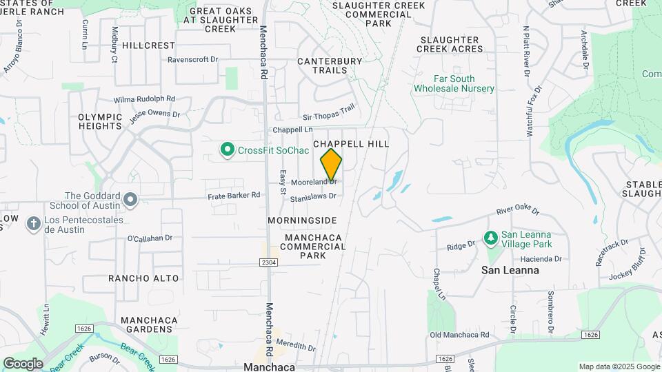 1109 Mooreland Dr Map and Location Details