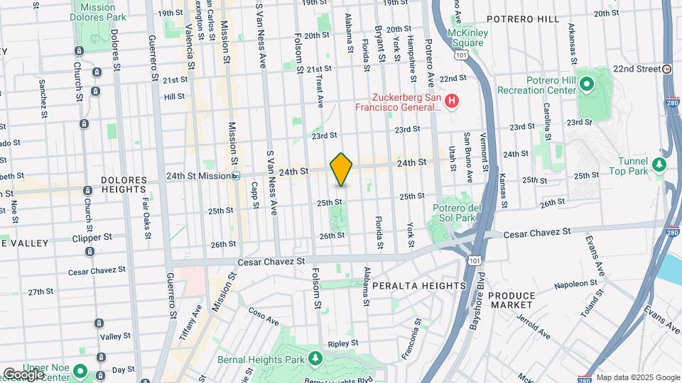 2870 Harrison St Map and Location Details
