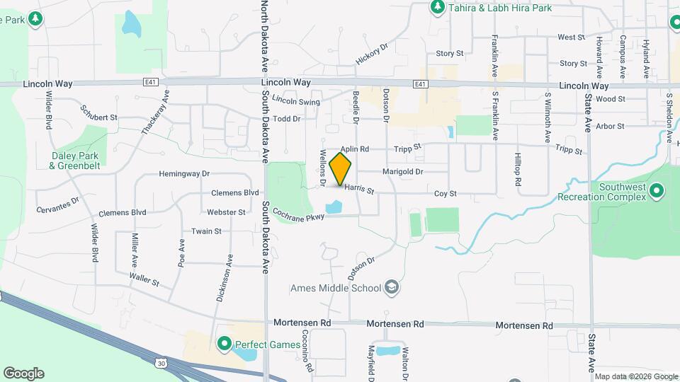 4116 Harris St Map and Location Details