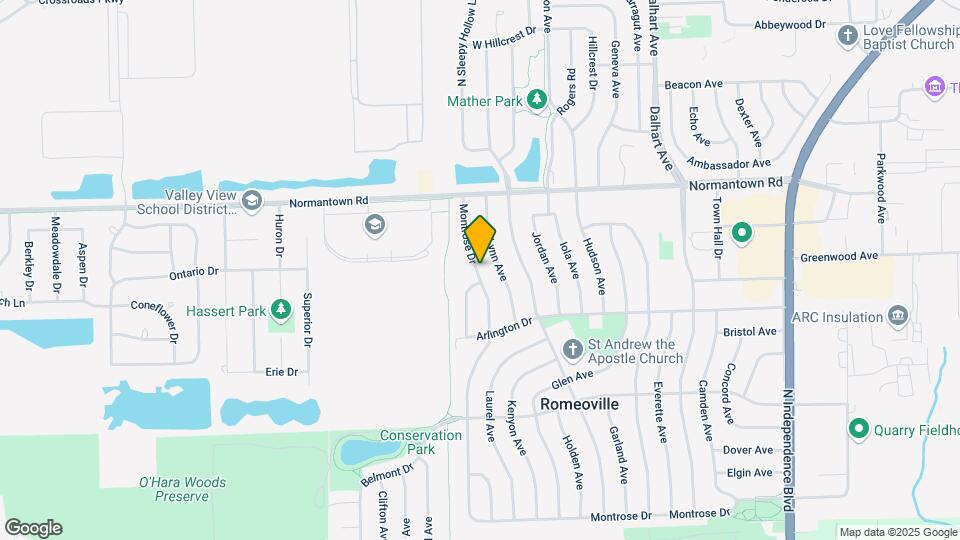 623 Montrose Dr Map and Location Details