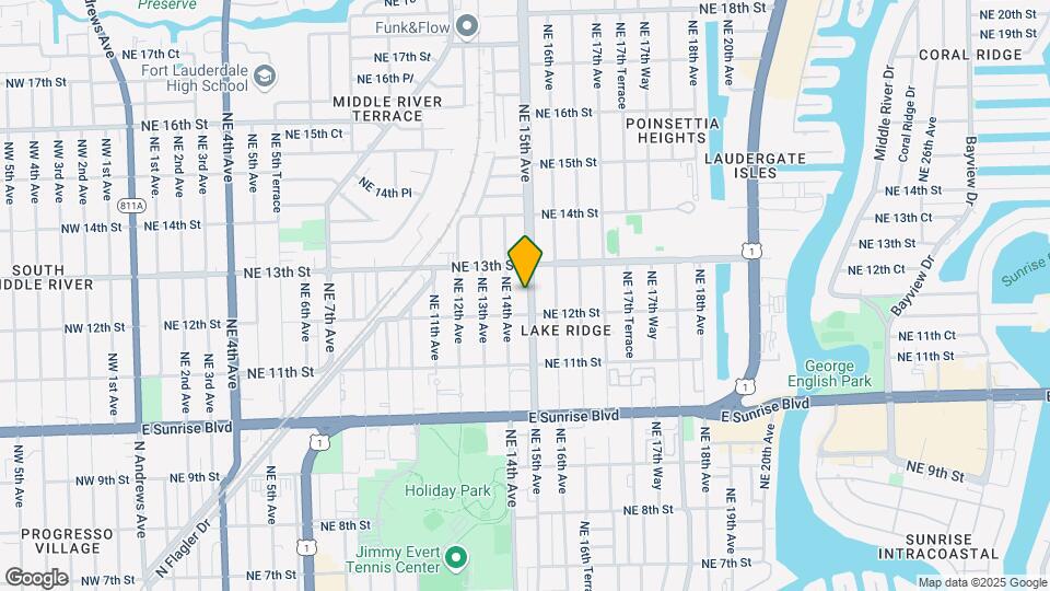 1223 NE 15th Ave Map and Location Details