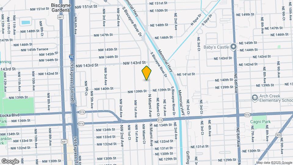 14000 N Miami Ave Map and Location Details