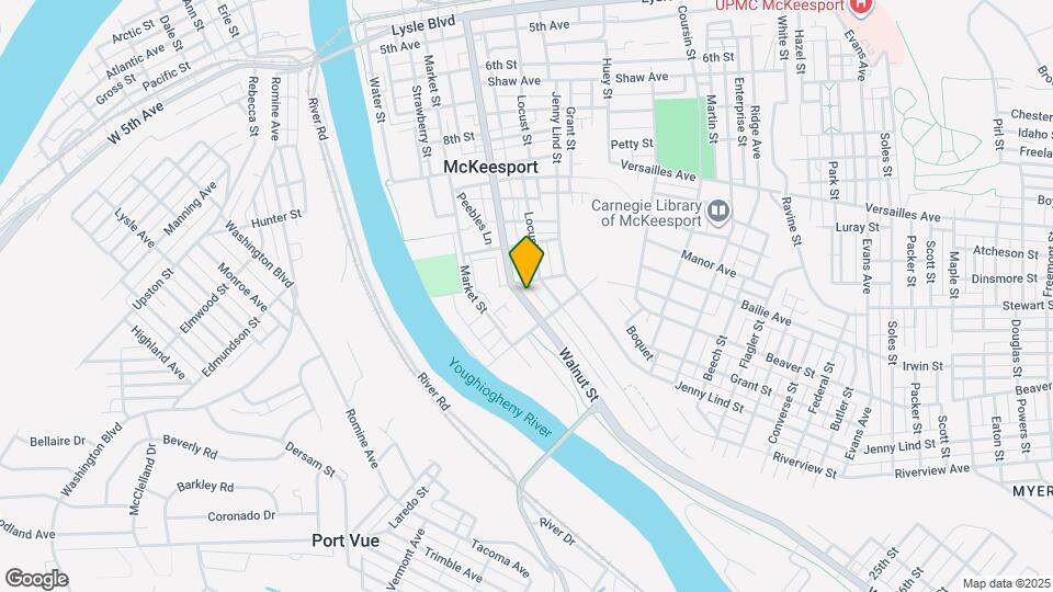 1219 Walnut St Map and Location Details