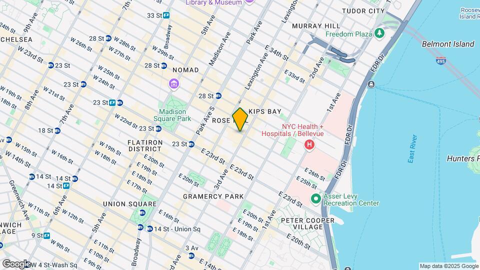 160 E 26th St Mapa y Detalles de la Ubicación