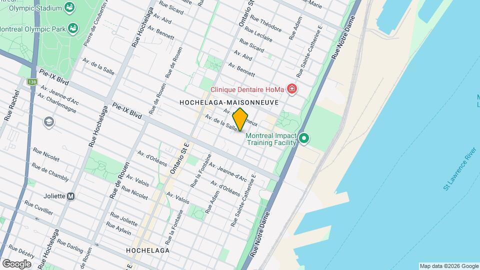 La Maison des Ainés Hochelaga-Maissonneuve Map and Location Details