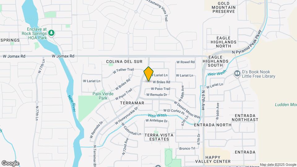 6951 W Briles Rd Map and Location Details