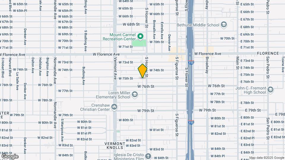 814 W 75th St Mapa y Detalles de la Ubicación
