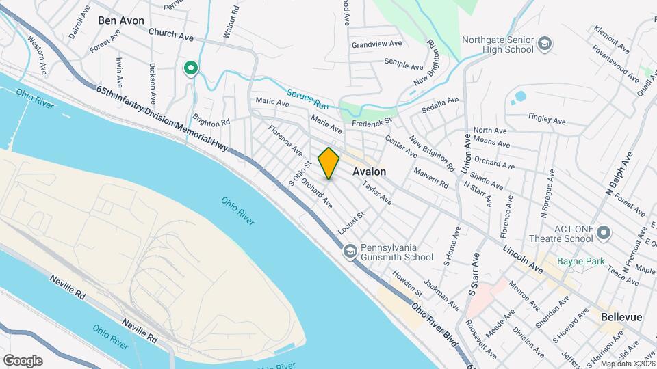 214 S Birmingham Ave, Unit 2 Map and Location Details