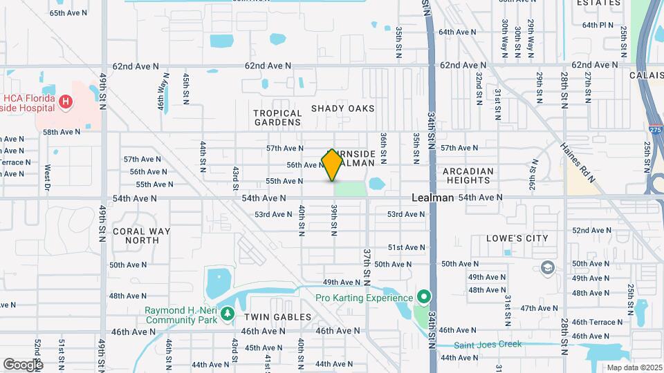 3900 55th Ave N, Unit Front House Map and Location Details