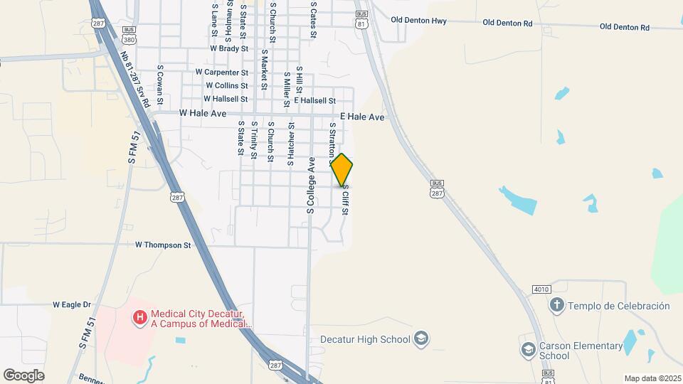 1500 S Cliff St Map and Location Details